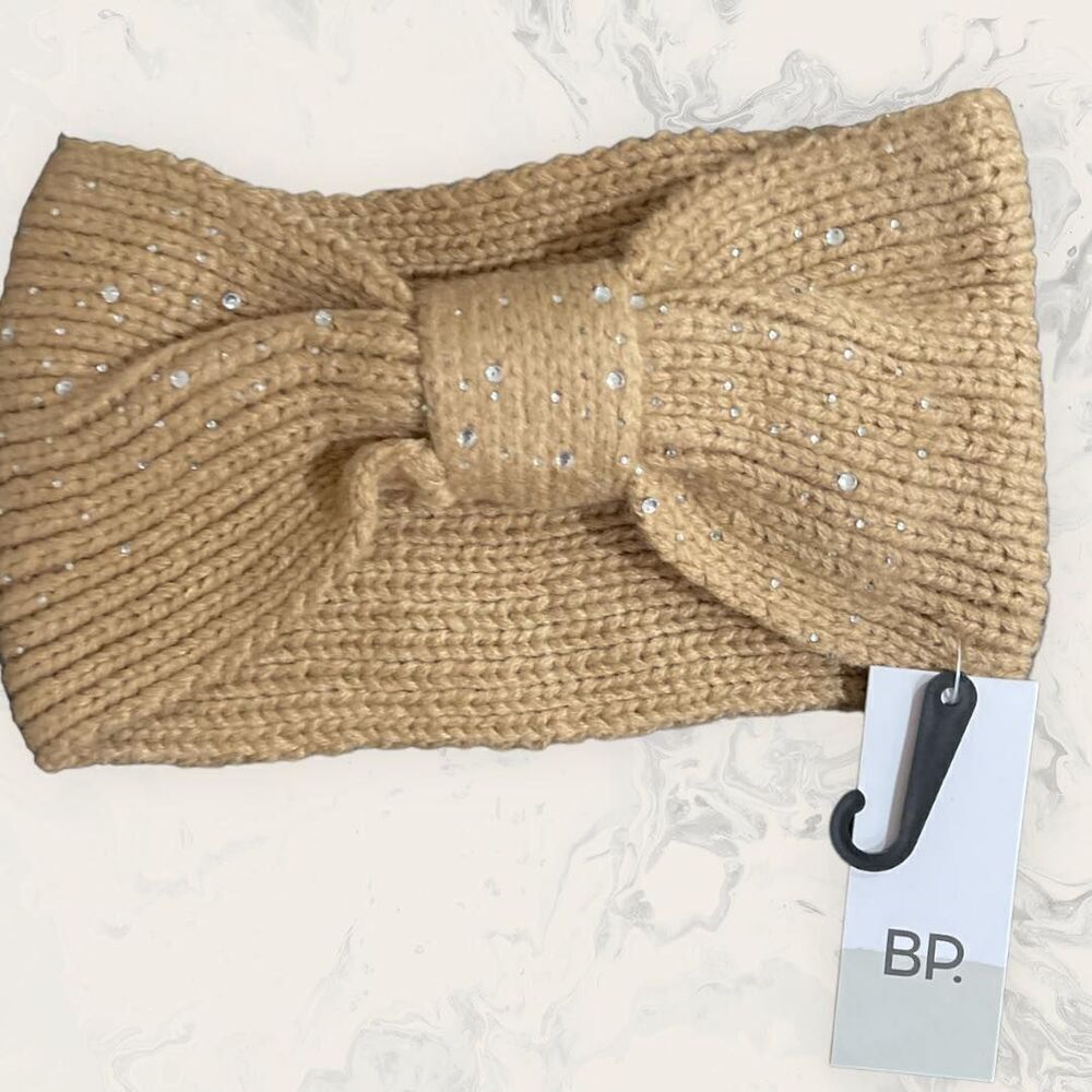 NWT BP.Set of two Stone Embellished Headband - Tan and Burgundy - one size - Picture 4 of 4